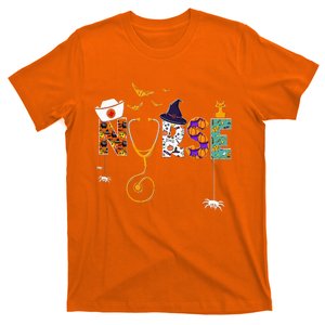 Halloween Nurse Nursing Cute Health Worker Halloween Pattern T-Shirt