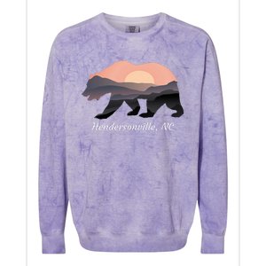 Hendersonville Nc North Carolina Wildlife Bear Blue Ridge Mt Colorblast Crewneck Sweatshirt