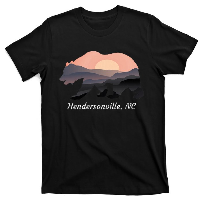 Hendersonville Nc North Carolina Wildlife Bear Blue Ridge Mt T-Shirt