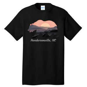 Hendersonville Nc North Carolina Wildlife Bear Blue Ridge Mt Tall T-Shirt