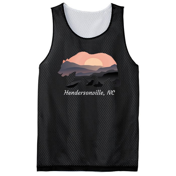 Hendersonville Nc North Carolina Wildlife Bear Blue Ridge Mt Mesh Reversible Basketball Jersey Tank