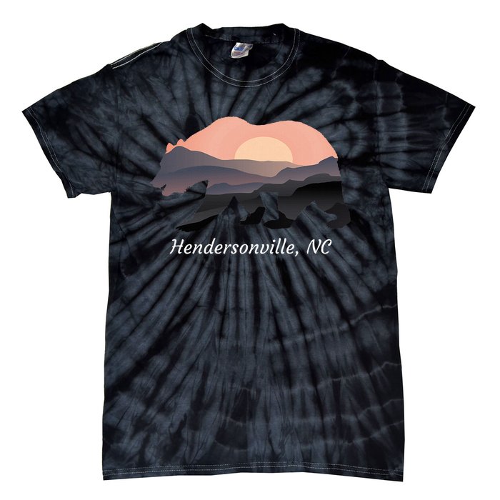 Hendersonville Nc North Carolina Wildlife Bear Blue Ridge Mt Tie-Dye T-Shirt