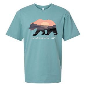 Hendersonville Nc North Carolina Wildlife Bear Blue Ridge Mt Sueded Cloud Jersey T-Shirt