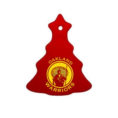 Huey Newton Oakland Warriors Ceramic Tree Ornament