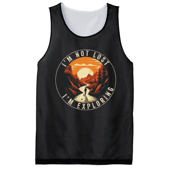 Hiking Nature Outdoorsy Funny Hiker Hike Lover Mesh Reversible Basketball Jersey Tank