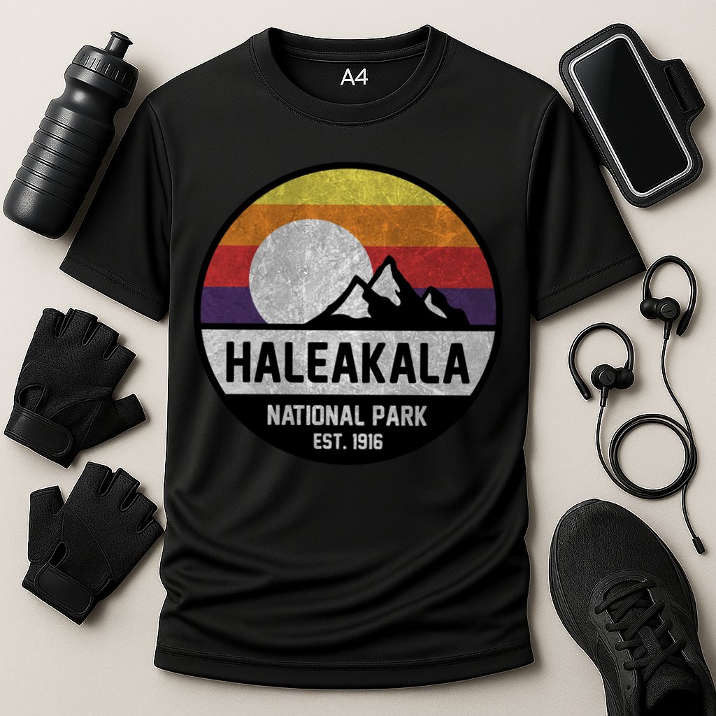 Haleakala National Park Retro Cool Gift Cooling Performance Crew T-Shirt