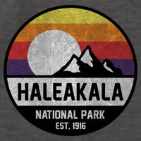 Haleakala National Park Retro Cool Gift Vector Backpack