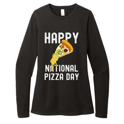 Happy National Pizza Day Womens CVC Long Sleeve Shirt