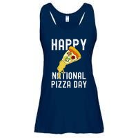 Happy National Pizza Day Ladies Essential Flowy Tank