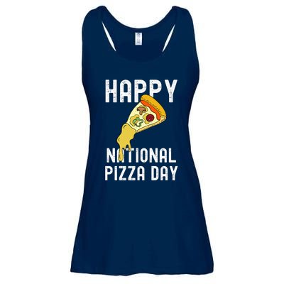 Happy National Pizza Day Ladies Essential Flowy Tank