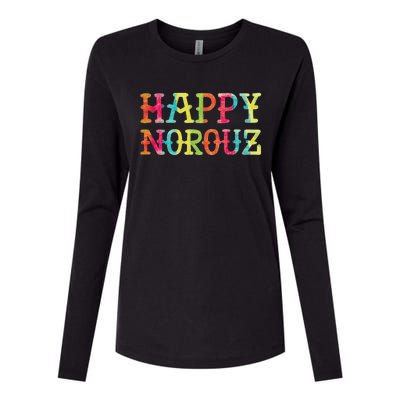 Happy Norouz Persian New Year Eyd Norooz Iran Nowruz Spring Womens Cotton Relaxed Long Sleeve T-Shirt