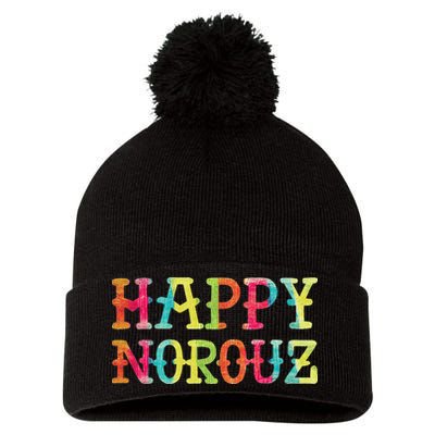 Happy Norouz Persian New Year Eyd Norooz Iran Nowruz Spring Pom Pom 12in Knit Beanie