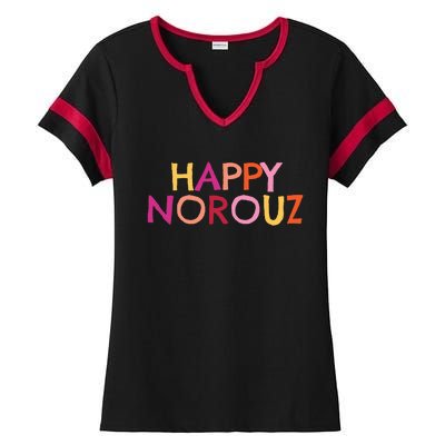 Happy Norouz Persian New Year Norooz Iran Nowruz Spring Ladies Halftime Notch Neck Tee