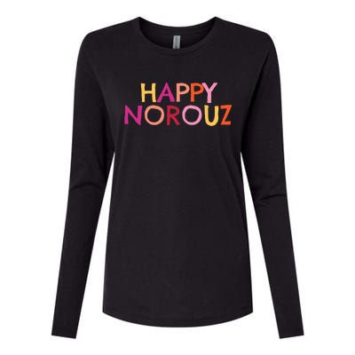 Happy Norouz Persian New Year Norooz Iran Nowruz Spring Womens Cotton Relaxed Long Sleeve T-Shirt