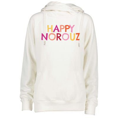 Happy Norouz Persian New Year Norooz Iran Nowruz Spring Womens Funnel Neck Pullover Hood