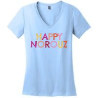 Happy Norouz Persian New Year Norooz Iran Nowruz Spring Women's V-Neck T-Shirt