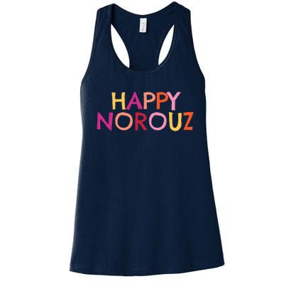 Happy Norouz Persian New Year Norooz Iran Nowruz Spring Women's Racerback Tank