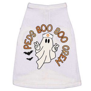 Halloween Nurse Peds Boo Boo Crew Pediatric Nurse Ghost Fall Doggie Tank