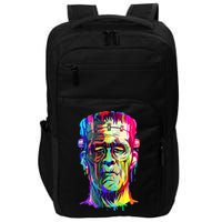 Halloween Neon Paint Drip Frankenstein Monster Impact Tech Backpack