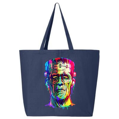 Halloween Neon Paint Drip Frankenstein Monster 25L Jumbo Tote
