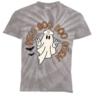 Halloween Nurse Peds Boo Boo Crew Pediatric Nurse Ghost Fall Kids Tie-Dye T-Shirt