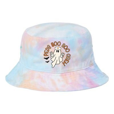 Halloween Nurse Peds Boo Boo Crew Pediatric Nurse Ghost Fall Tie Dye Newport Bucket Hat