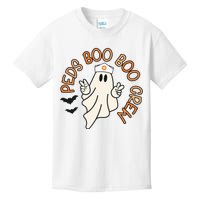 Halloween Nurse Peds Boo Boo Crew Pediatric Nurse Ghost Fall Kids T-Shirt