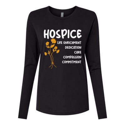 Hospice Nursing Patient Palliative Care Hospice Nurse Great Gift Womens Cotton Relaxed Long Sleeve T-Shirt