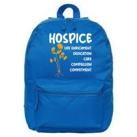 Hospice Nursing Patient Palliative Care Hospice Nurse Great Gift 16 in Basic Backpack