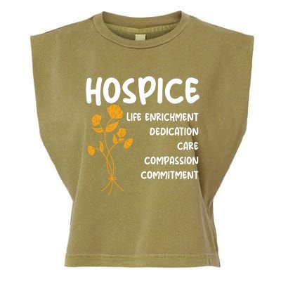 Hospice Nursing Patient Palliative Care Hospice Nurse Great Gift Garment-Dyed Women's Muscle Tee