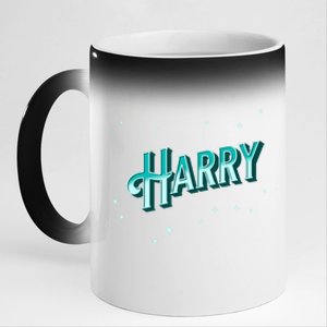 Harry Name Personalised Gift 11oz Black Color Changing Mug