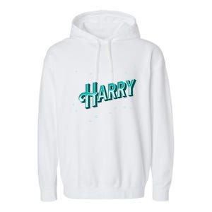 Harry Name Personalised Gift Garment-Dyed Fleece Hoodie