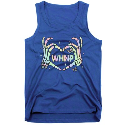 Health Nurse Practitioner Retro Groovy Skeleton Tank Top