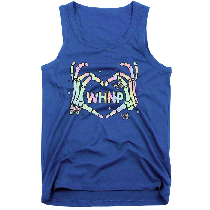 Health Nurse Practitioner Retro Groovy Skeleton Tank Top