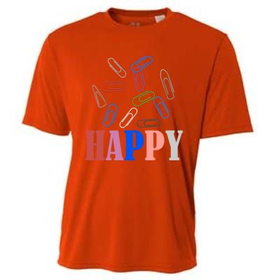 Happy National Paperclip Day National Paperclip Day Gift Cooling Performance Crew T-Shirt