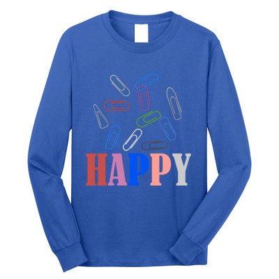 Happy National Paperclip Day National Paperclip Day Gift Long Sleeve Shirt