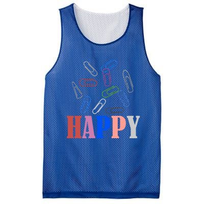 Happy National Paperclip Day National Paperclip Day Gift Mesh Reversible Basketball Jersey Tank