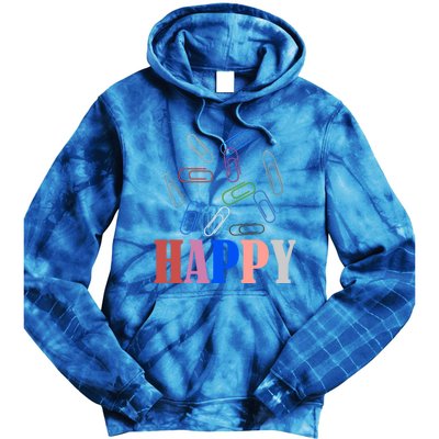 Happy National Paperclip Day National Paperclip Day Gift Tie Dye Hoodie