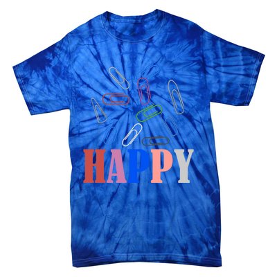 Happy National Paperclip Day National Paperclip Day Gift Tie-Dye T-Shirt