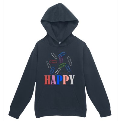 Happy National Paperclip Day National Paperclip Day Gift Urban Pullover Hoodie