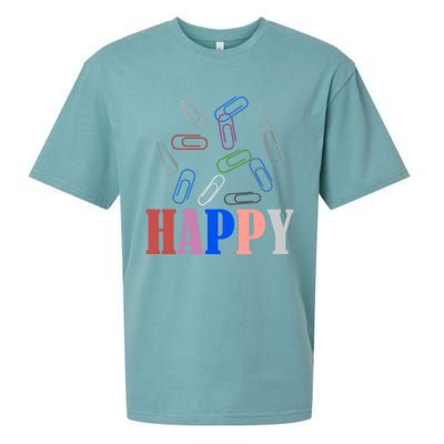 Happy National Paperclip Day National Paperclip Day Gift Sueded Cloud Jersey T-Shirt