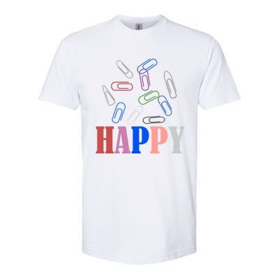 Happy National Paperclip Day National Paperclip Day Gift Softstyle® CVC T-Shirt