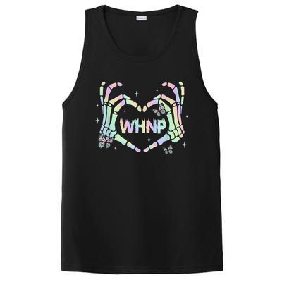 Health Nurse Practitioner Retro Groovy Skeleton PosiCharge Competitor Tank