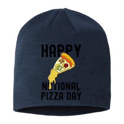 Happy National Pizza Day Sustainable Beanie