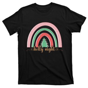 Holly Night Rainbow Graphic T-Shirt