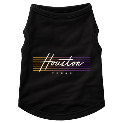 Houston Nostalgic Retro Style Texas Doggie Tank