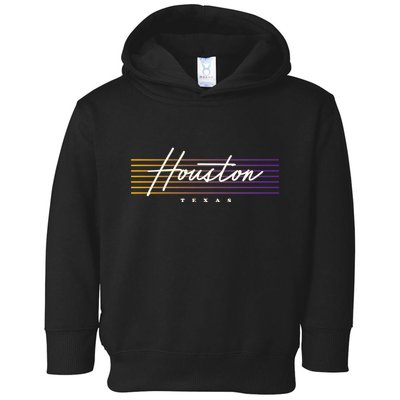 Houston Nostalgic Retro Style Texas Toddler Hoodie
