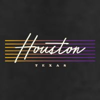 Houston Nostalgic Retro Style Texas Golf Towel