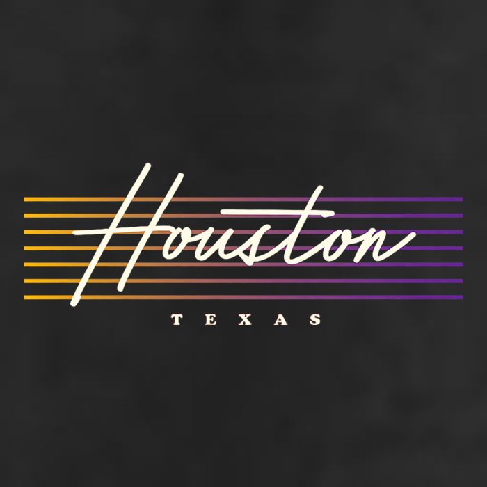 Houston Nostalgic Retro Style Texas Golf Towel