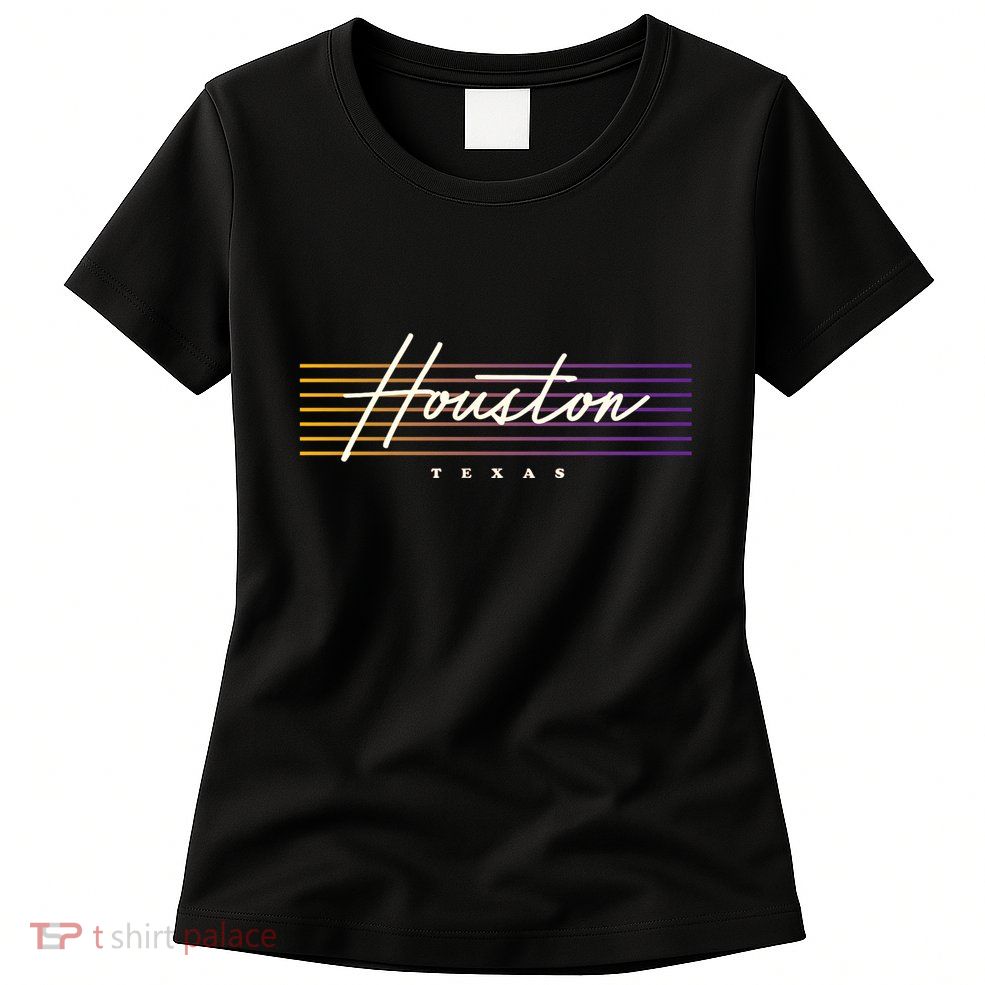 Houston Nostalgic Retro Style Texas Womens T-Shirt